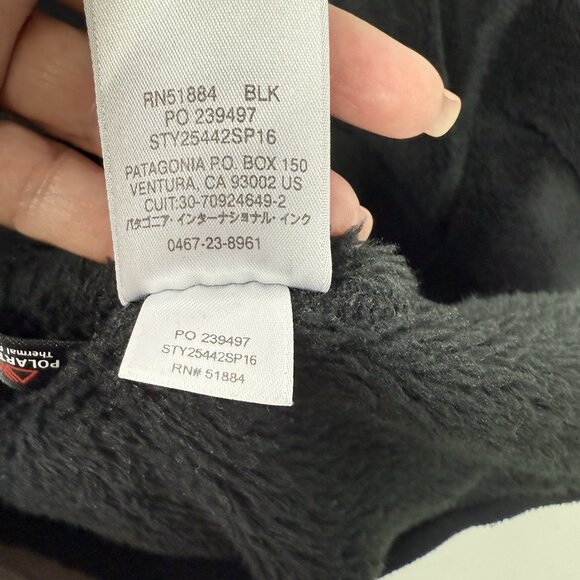 Patagonia Re-Tool Womens Size Small Snap-T Fleece Pullover Black - Picture 8 of 8